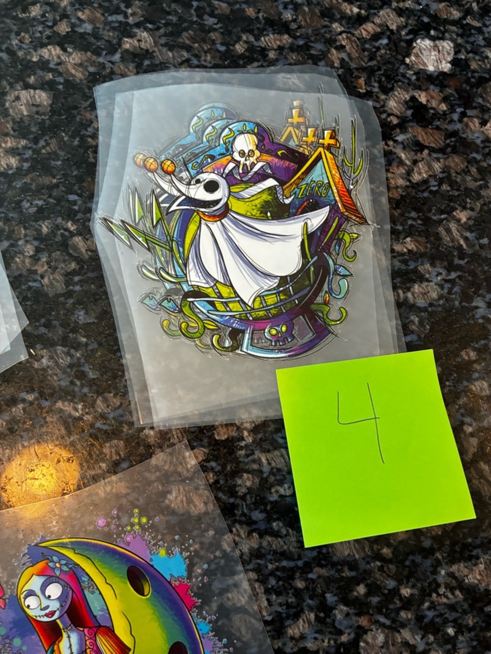 Nightmare Before Christmas Iron-On Transfers Lot of 22 Jack Sally Oogie Disney - Picture 6 of 7